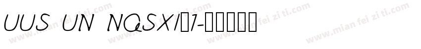 UUS UN NASXI_1字体转换